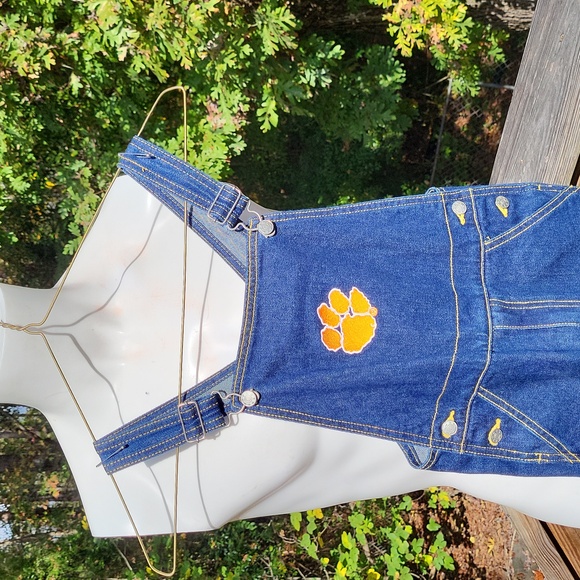 Tiger paw overalls, Clemson, embroidered, Two Feet Ahead, sz 3 - Picture 2 of 9